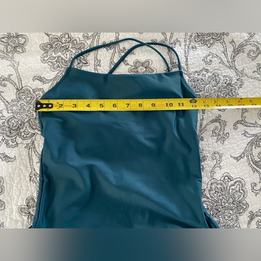 Girlfriend Collective swimsuit one piece dark blue teal small - Picture 10 of 12